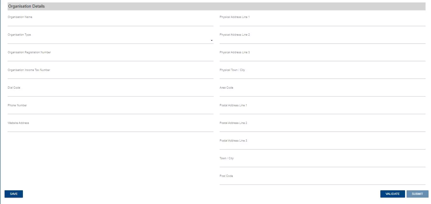 Organisation Details
