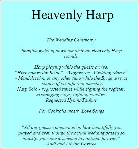 Professional Harpist for weddings or any occasion