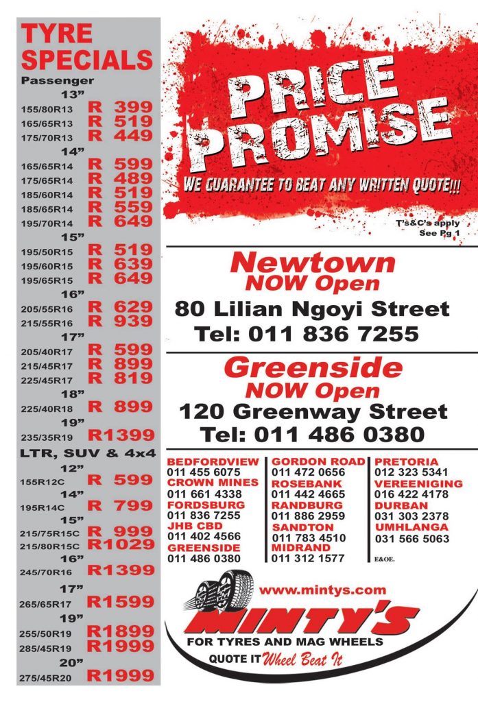 Tyre and Wheel Specials and Promotions