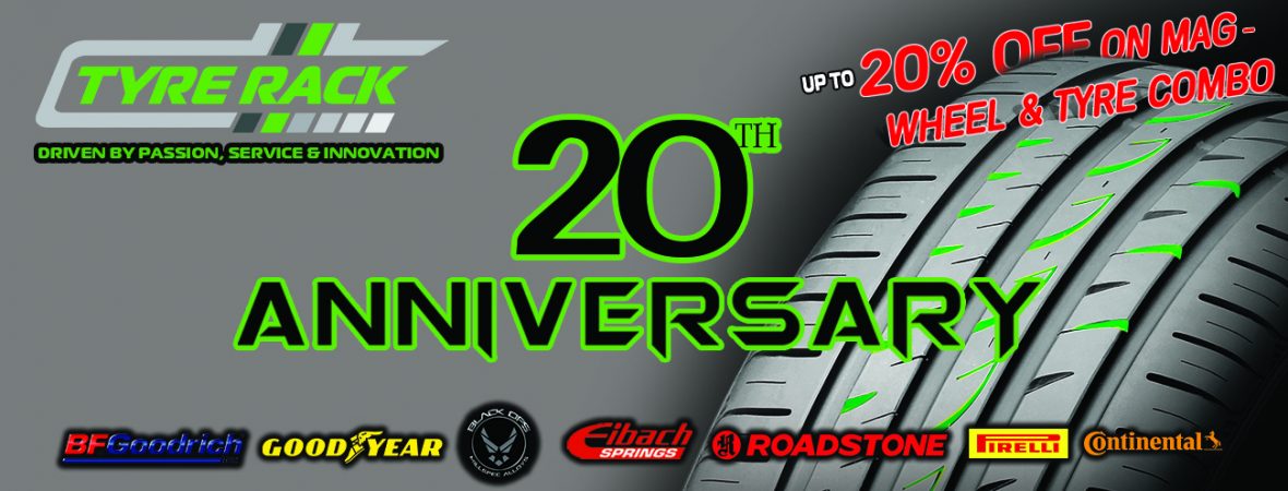 Tyre Rack 20th Anniversary