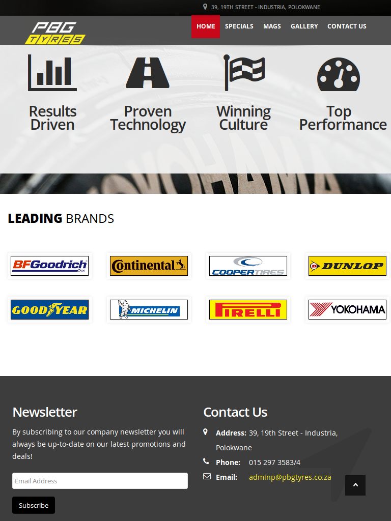 WELCOME TO PETERSBURG TYRES